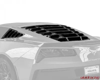 Vicrez LV Rear & Quarter Window Louvers Chevrolet Corvette C7 2014-2019 - vz102122