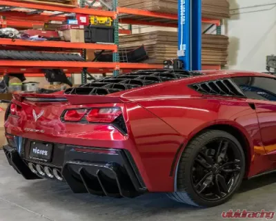 Vicrez LV Rear & Quarter Window Louvers Chevrolet Corvette C7 2014-2019 - vz102122