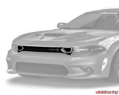 Vicrez Front Grille w/LED Lights SRT Hellcat Style Dodge Charger 2015-2020 - vz102123