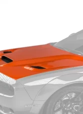 Vicrez Hood w/Air Vent Scoop Hellcat Style Dodge Challenger 2008-2020                                     - vz102128 - Image 7