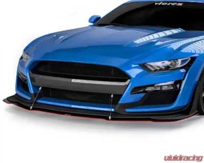 Vicrez Front Bumper Splitter GT500 Style Ford Mustang 2015-2017 - vz102162-CFZ