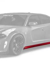 Vicrez Demon Wide Body Side Skirts Rocker Panels Dodge Charger 2015-2020                                     - vz102172 - Image 6