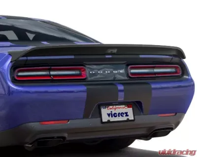 Vicrez Rear Spoiler Redeye Hellcat Style w/Camera Hole Dodge Challenger 2008-2020 - vz102182-HC