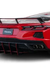 Vicrez High Wing Carbon Fiber Rear Spoiler Chevrolet C8 Corvette Stingray 2020-2024                                     - vz102208 - Image 4
