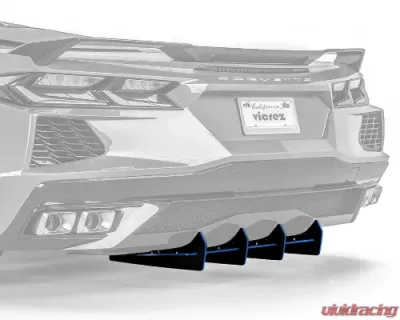 Vicrez 160LV Rear Diffuser Chevrolet Corvette C8 2020-2024 - vz102209-CFZ