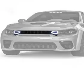 Vicrez Front Grille w/ LED Snorkel Lights Dodge Charger 2020-2021
