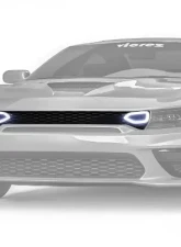 Vicrez Front Grille w/ LED Snorkel Lights Dodge Charger 2020-2021                                     - vz102229 - Image 5