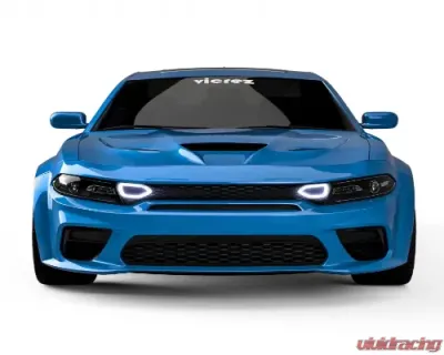 Vicrez Front Grille w/ LED Snorkel Lights Dodge Charger 2020-2021 - vz102229