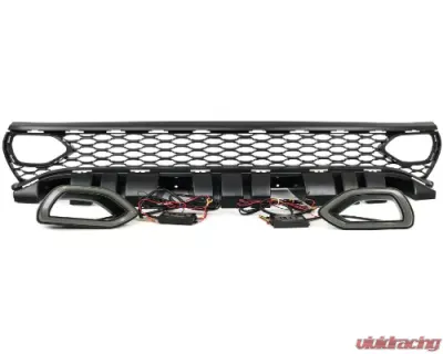 Vicrez Front Grille w/ LED Snorkel Lights Dodge Charger 2020-2021 - vz102229