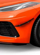 Vicrez 2VR Front Bumper Canards Chevrolet C8 Corvette Stingray 2020-2024                                     - vz102235-DC - Image 2