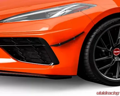 Vicrez 2VR Front Bumper Canards Chevrolet C8 Corvette Stingray 2020-2024 - vz102235-DC