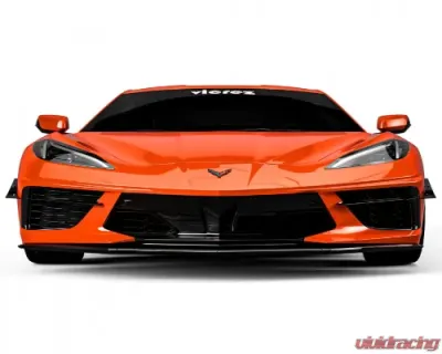 Vicrez 2VR Front Bumper Canards Chevrolet C8 Corvette Stingray 2020-2024 - vz102235-DC