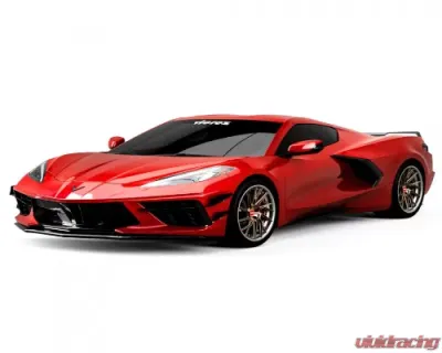 Vicrez 4VR + 3VR Front Bumper Canards Chevrolet C8 Corvette Stingray 2020-2024 - vz102246-SB
