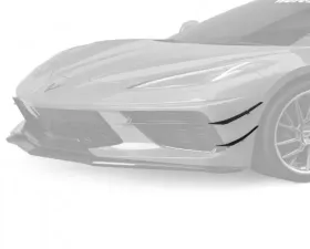 Vicrez 2VR + 1VR Front Bumper Canards Chevrolet C8 Corvette Stingray 2020-2024