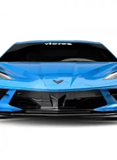 Vicrez 2VR + 1VR Front Bumper Canards Chevrolet C8 Corvette Stingray 2020-2024                                     - vz102247-GC - Image 3