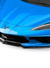 Vicrez 2VR + 1VR Front Bumper Canards Chevrolet C8 Corvette Stingray 2020-2024                                     - vz102247-GC - Image 4