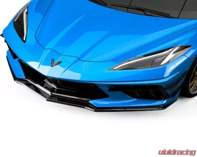 Vicrez 2VR + 1VR Front Bumper Canards Chevrolet C8 Corvette Stingray 2020-2024 - vz102247-GC