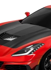 Vicrez Hood Wrap Vinyl Chevrolet Corvette C7 2014-2019                                     - vz102261 - Image 7