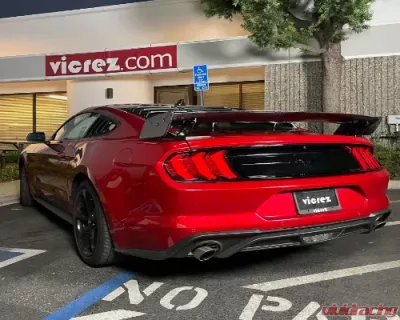 Vicrez GT500 Carbon Fiber Track Pack Rear Wing Spoiler Ford Mustang 2015-2021 - vz102445