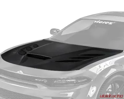 Vicrez Carbon Fiber V3R Hood w/ Vent Scoop Dodge Charger 2015-2021 - vz102504