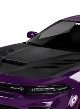 Vicrez Carbon Fiber V3R Hood w/ Vent Scoop Dodge Charger 2015-2021                                     - vz102504 - Image 2