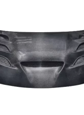 Vicrez Carbon Fiber V3R Hood w/ Vent Scoop Dodge Charger 2015-2021                                     - vz102504 - Image 4