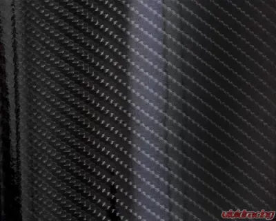 Vicrez Vinyl Car Wrap Film vzv10100 Ultra Gloss Epoxy Black Carbon Fiber 5ft x 15ft - vzv10100-15