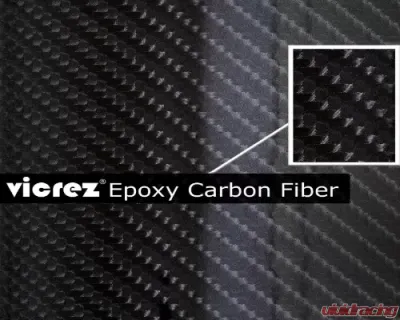 Vicrez Vinyl Car Wrap Film vzv10100 Ultra Gloss Epoxy Black Carbon Fiber 5ft x 15ft - vzv10100-15