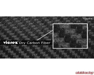 Vicrez Vinyl Car Wrap Film vzv10101 Matte Black Dry Carbon Fiber 5ft x 15ft - vzv10101-15