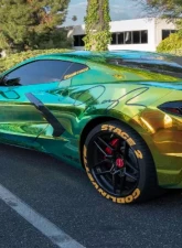 Vicrez Vinyl Car Wrap Film vzv10102 Chrome Green Chameleon 4.5ft x 1ft                                     - vzv10102-1 - Image 5