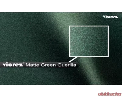 Vicrez Vinyl Car Wrap Film vzv10123 Matte Green Guerilla 5ft x 3ft - vzv10123-3