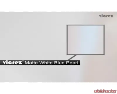 Vicrez Vinyl Car Wrap Film vzv10127 White Blue Pearl 5ft x 55ft - vzv10127-55