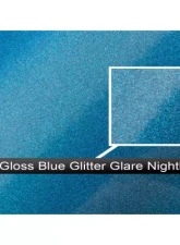 Vicrez Vinyl Car Wrap Film vzv10135 Gloss Blue Glitter Glare Nightlife 5ft x 55ft                                     - vzv10135-55 - Image 2