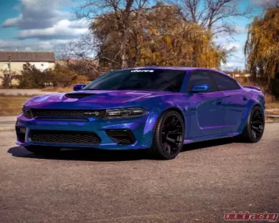 Vicrez Vinyl Car Wrap Film vzv10138 Gloss Blue Purple Glitter Chameleon 5ft x 55ft - vzv10138-55