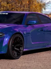 Vicrez Vinyl Car Wrap Film vzv10138 Gloss Blue Purple Glitter Chameleon 5ft x 55ft                                     - vzv10138-55 - Image 6