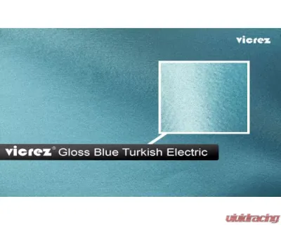 Vicrez Vinyl Car Wrap Film vzv10141 Gloss Blue Turkish Electric 5ft x 3ft - vzv10141-3