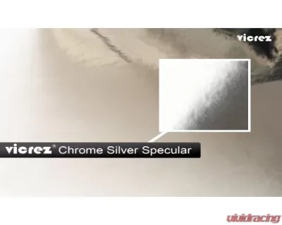 Vicrez Vinyl Car Wrap Film vzv10167 Chrome Silver Specular 5ft x 15ft - vzv10167-15