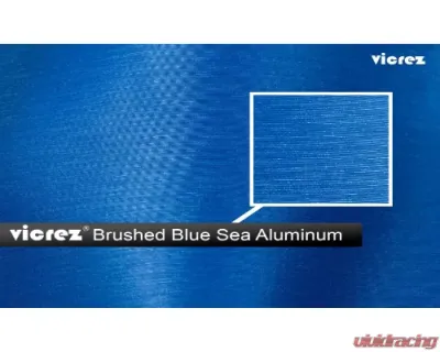 Vicrez Vinyl Car Wrap Film vzv10173 Brushed Blue Sea Aluminum 5ft x 60ft - vzv10173-60