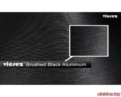 Vicrez Vinyl Car Wrap Film vzv10174 Brushed Black Aluminum 5ft x 60ft - vzv10174-60
