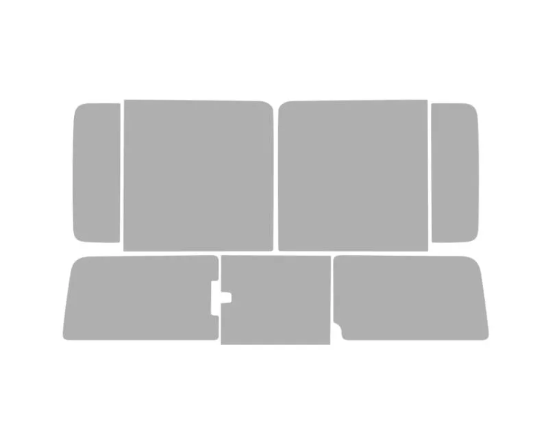 Vicrez Window Tint Pre-Cut Rear Roll-ups Driver and Passenger Side and Back Glass 3 piece vwt10107 5% - Dark Jeep Gladiator Crew 2020-2023 - vwt10107D