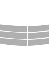 Vicrez Window Tint Pre-Cut Windshield Eyebrow vwt11073 5% - Dark GMC Yukon XL SUV 2015-2020                                     - vwt11073D - Image 2