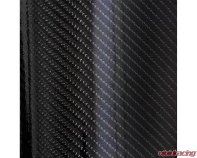 Vicrez Vinyl Car Wrap Film vzv10100 Ultra Gloss Epoxy Black Carbon Fiber 5ft x 60ft (Full Roll) - vzv10100FR