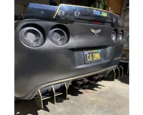 Vicrez Centa VR2 Rear Diffuser Carbon Flash Metallic (Vinyl) Chevrolet Corvette C6 2005-2013