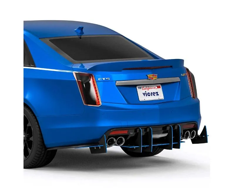 Vicrez VZ102643-GC Genali VR2 Rear Diffuser Gloss Carbon