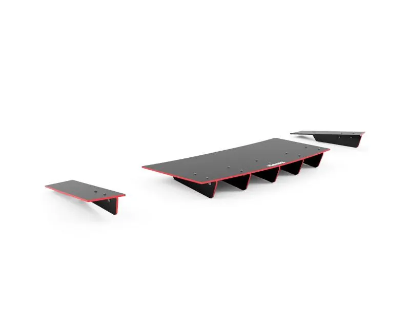 Vicrez Jesky VR5 Rear Diffuser Matte Black (Vinyl) BMW 3-Series 2019-2024 - vz103882-MB