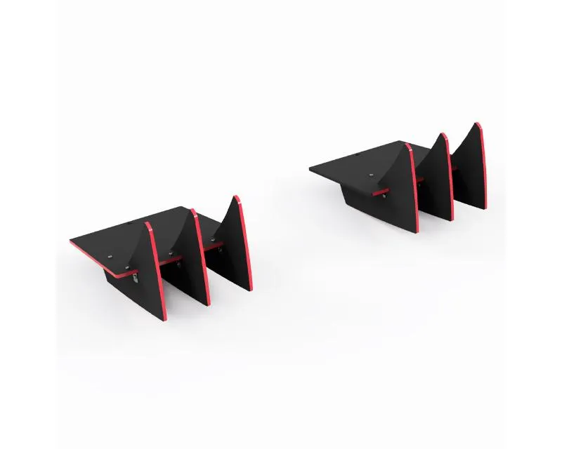 Vicrez Genali VR2 Rear Diffuser Forged Carbon Fiber (Vinyl) Toyota GR Corolla 2023-2024 - vz104332-FC
