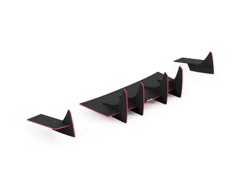 Vicrez Genali VR2 Rear Diffuser Gloss Black (Vinyl) Toyota GT-86 | GR-86 2017-2024 - vz104338-GB