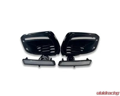 Vicrez Widebody Fog Lamp Cover w/ LED Light - vz101949