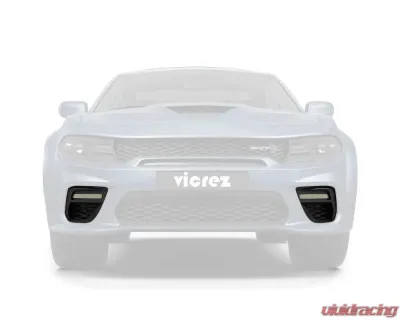 Vicrez Widebody Fog Lamp Cover w/ LED Light - vz101949