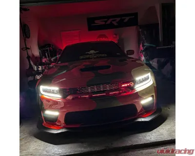 Vicrez Widebody Fog Lamp Cover w/ LED Light - vz101949
